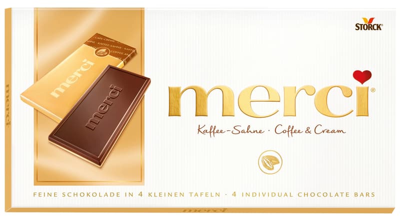 Merci Tableta de ciocolata cu aroma de cafea si frisca
