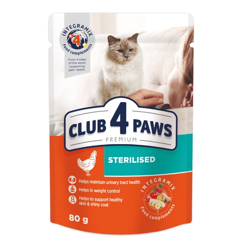 Club 4 Paws Premium Hrana umeda pentru pisici sterilizate