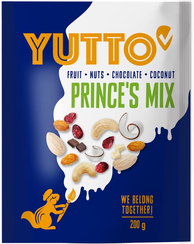 Yutto Prince's Mix of dried fruits, nuts and chocolate