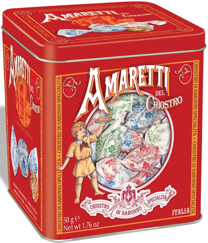 Chiostro di Saronno Amaretti crocanti in cutie metalica