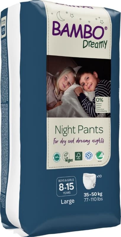 Bambo Nature ECO Pants Dreamy Night, Unisex, 8-15 ani, 35+ kg