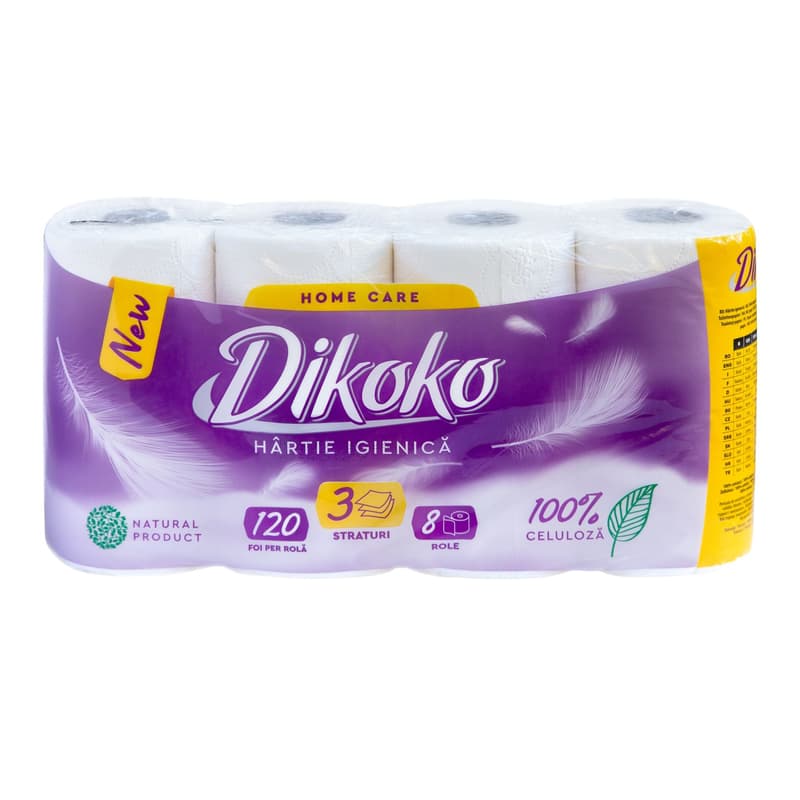 Dikoko Hartie igienica, 3 straturi, 120 m