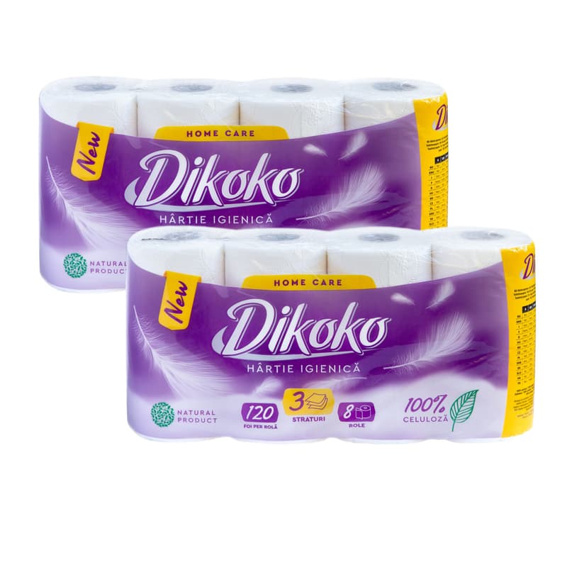 Dikoko Hartie igienica, 3 straturi, 120 m