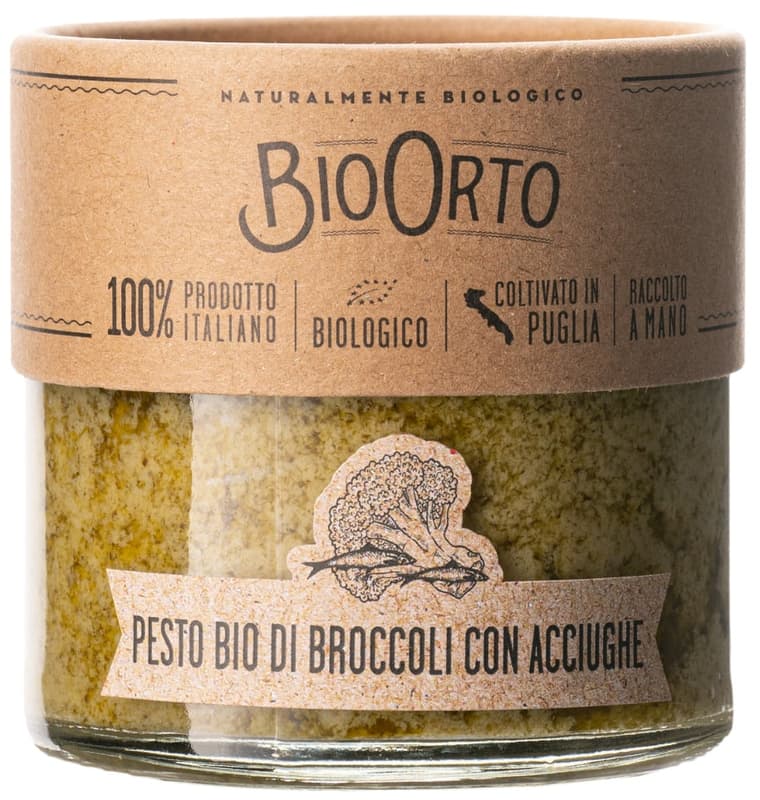 BioOrto ECO Pesto with broccoli & anchovies