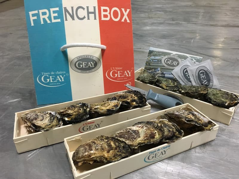 GEAY Tasting Box 12 Oysters N2 â€ French Box + knife