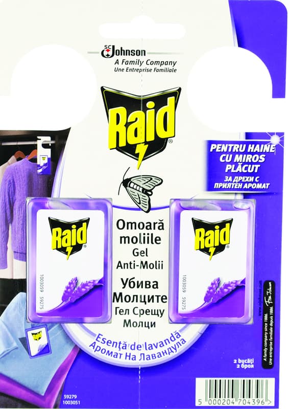 Raid Anti-molii gel levantica naturala