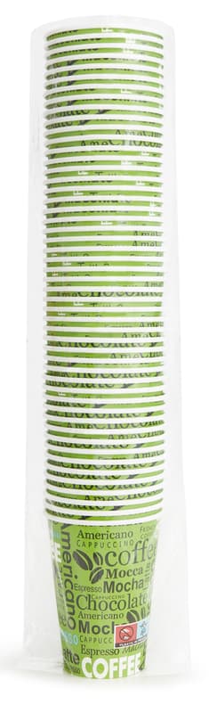 Aspeti Set of 50 cardboard cups, 200 ml, color