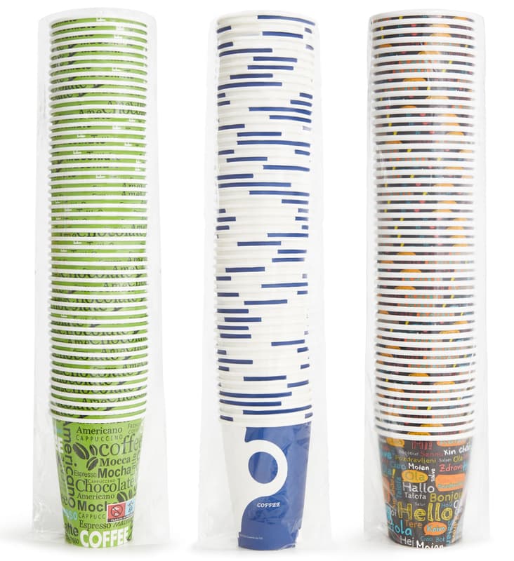 Aspeti Set of 50 cardboard cups, 200 ml, color