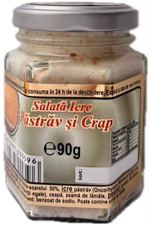 Trout and carp roe salad 