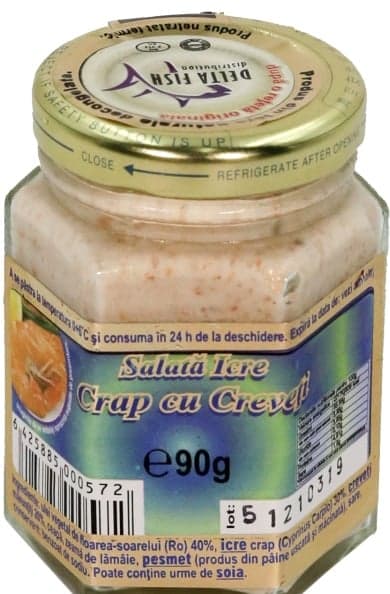 Delta Fish Salata de icre de crap cu creveti (40% icre)