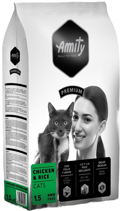 Amity Premium Cats Hrana uscata pentru pisici, pui&orez
