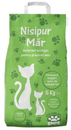 Nisipur Asternut ecologic pentru pisici, mar