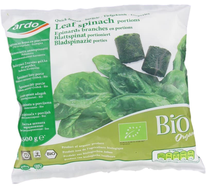 Ardo ECO Frozen Spinach