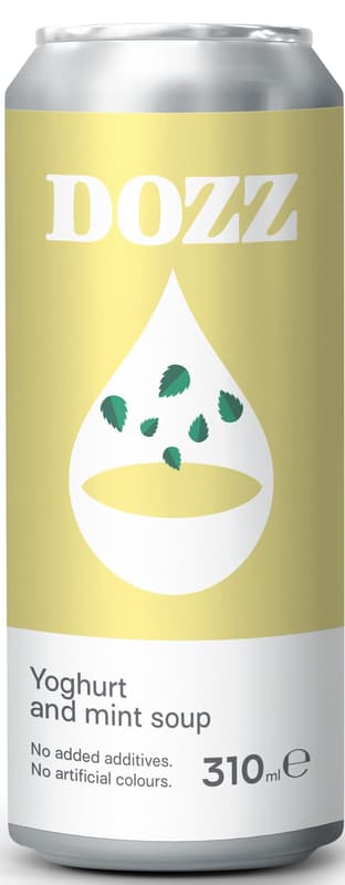 Yoghurt and mint cream soup