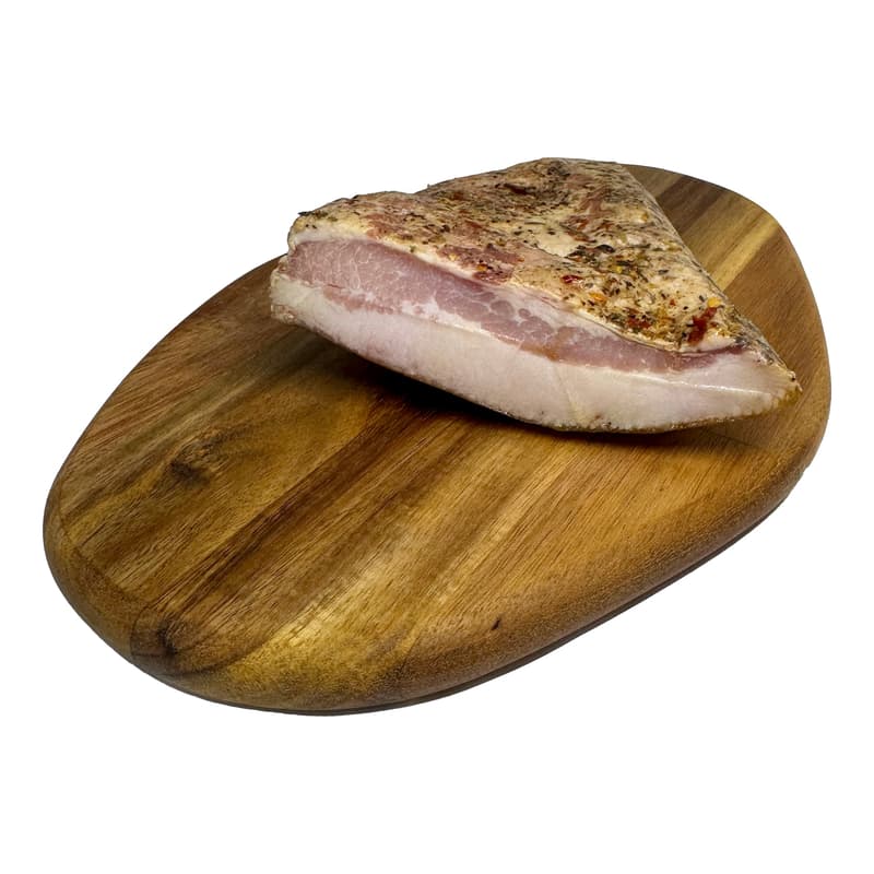 Zimbria Mangalita pork goiter with garlic and black pepper