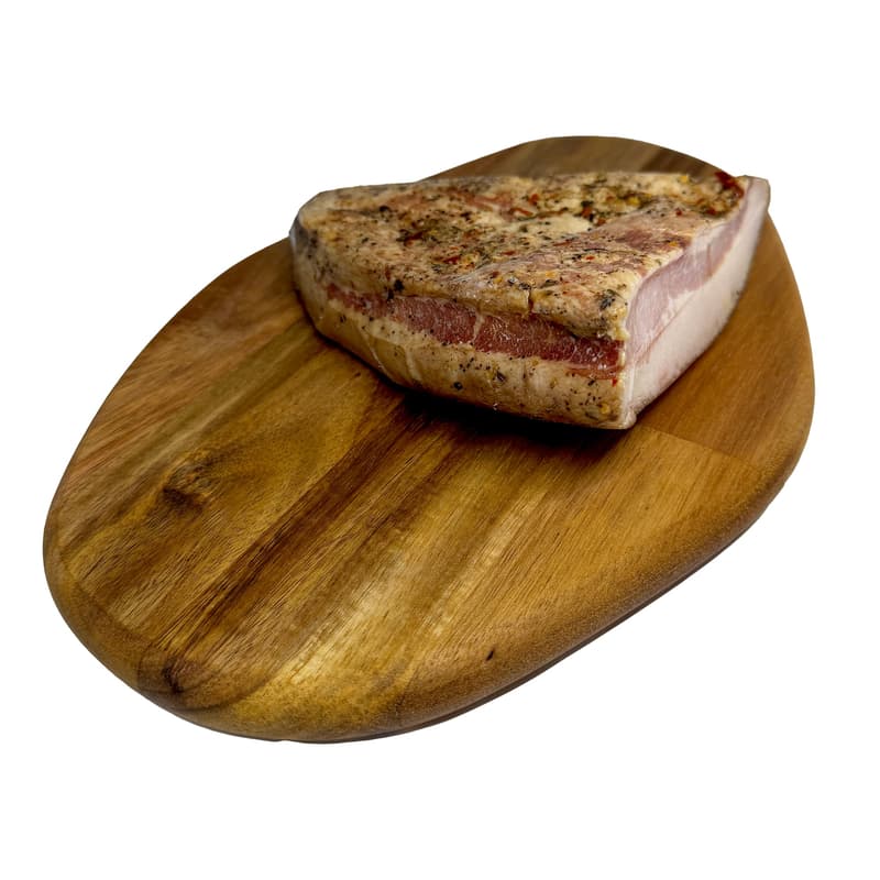 Zimbria Mangalita pork goiter with garlic and black pepper