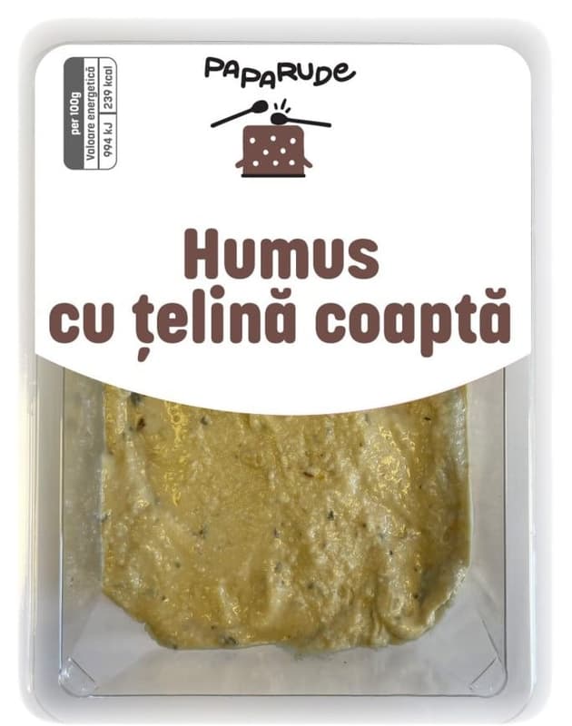 Paparude Humus cu telina coapta
