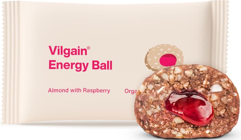 Vilgain ECO Energy Ball Cookie with almonds and raspberry jam