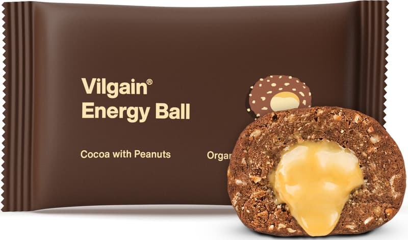 Vilgain ECO Energy Ball Fursec cu cacao si unt de arahide fara gluten