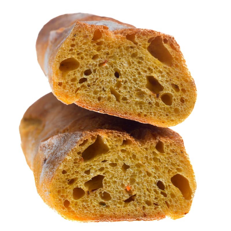 Bakery Bagheta with hot pepper and turmeric