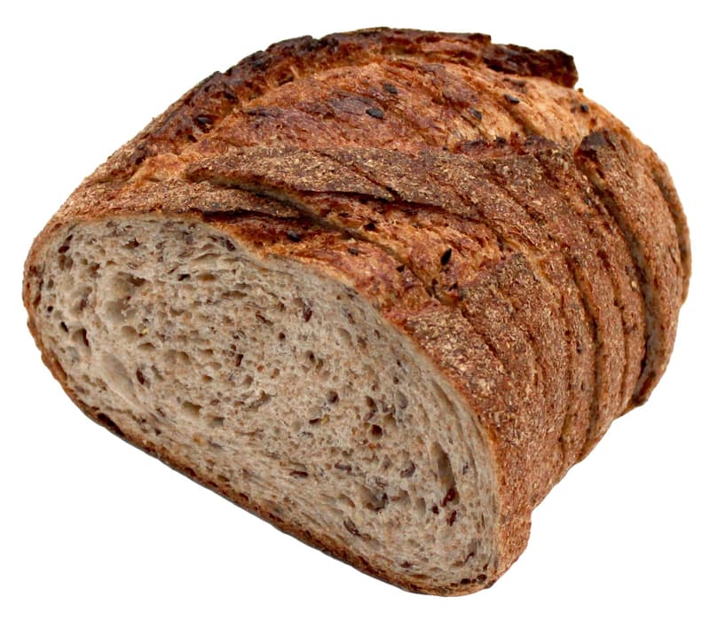 Brutangerie Wholemeal bread with sourdough and sliced flax seeds