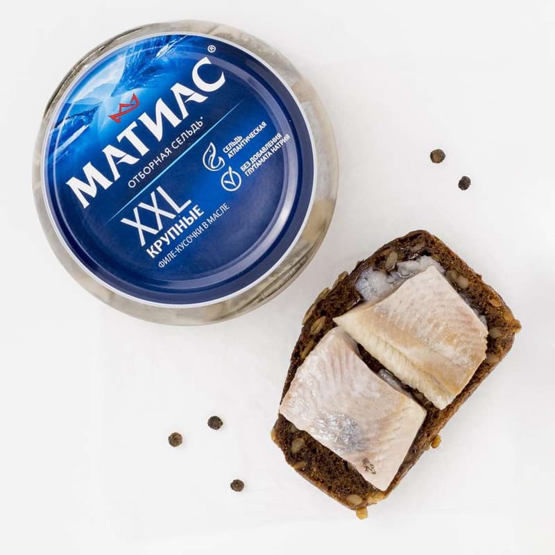Santa Bremor XXL Atlantic herring fillet lightly salted in oil
