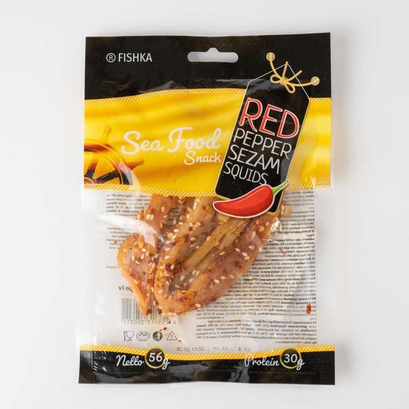 Fishka Calamar uscat cu susan si chilli