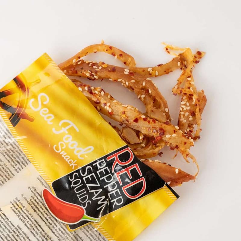 Fishka Calamar uscat cu susan si chilli