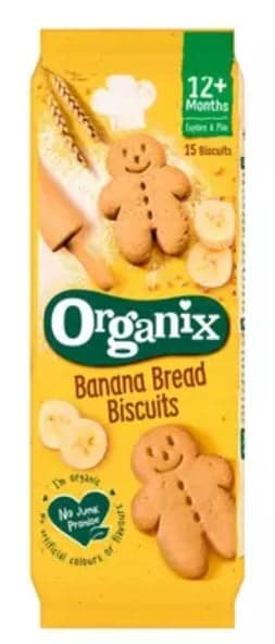 Organix ECO Banana Biscuits, 12+