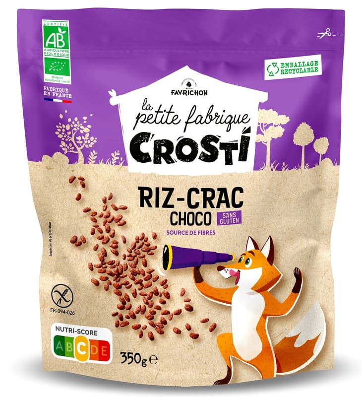 Crosti Cereale din orez expandat si ciocolata