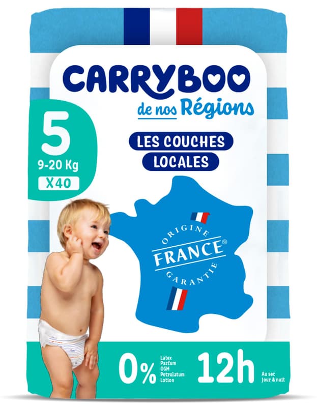 Carryboo Regions Scutece C5 fara parfum, marimea 5, 12-25kg