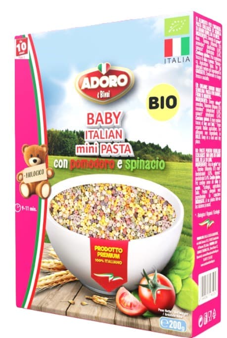 Adoro ECO Paste pentru copii, steline cu rosii si spanac, +10 luni