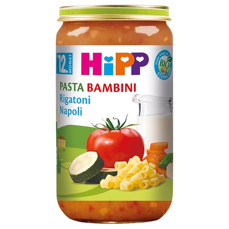 Hipp ECO Pasta rigatoni naples, from 12 months