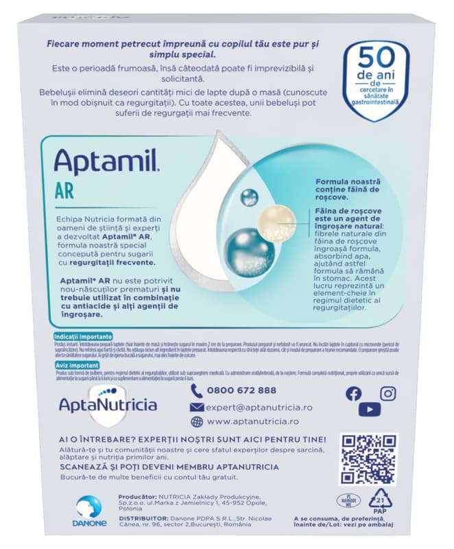 Aptamil Lapte praf de la nastere AR