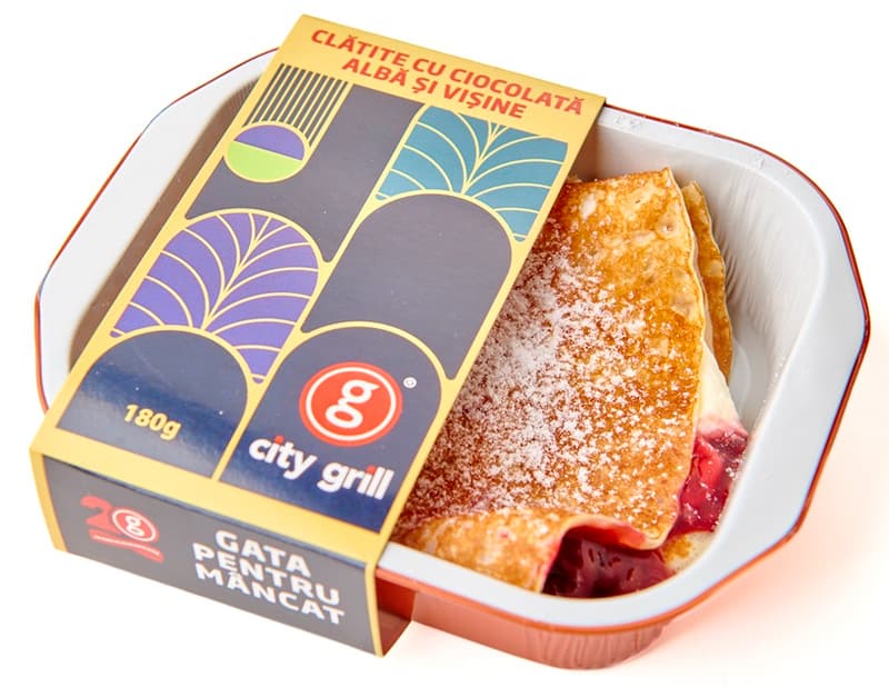 City Grill Clatite cu ciocolata alba si visine