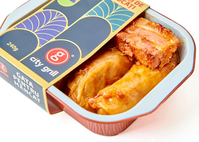 City Grill Mixed minced meat rolled in cabbage