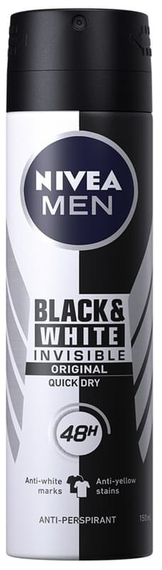 Nivea Deodorant spray masculine invisible Black&White Power