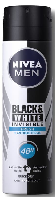 Nivea Deodorant spray masculin invisible Black&White Fresh