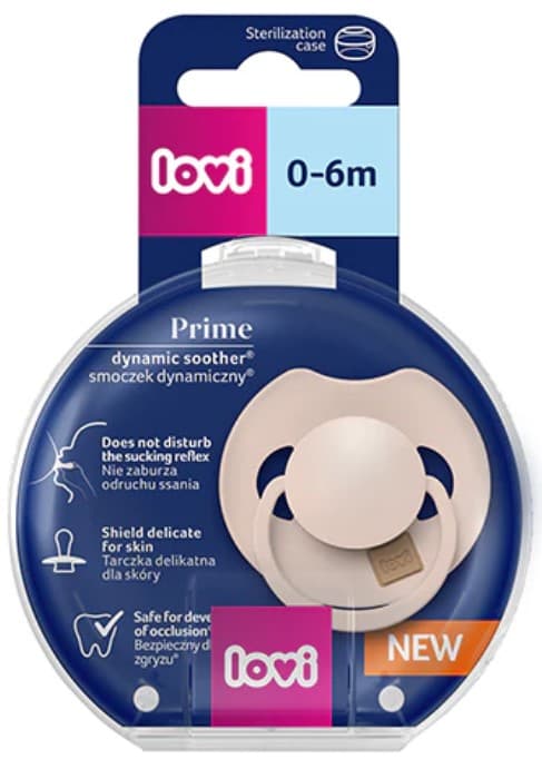 Lovi Dynamic Prime Suzeta silicon 0-6 luni, nude