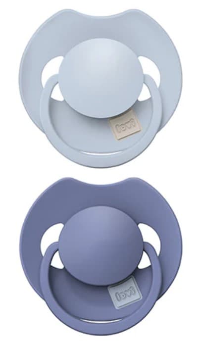 Lovi Dynamic Prime Set 2 suzete silicon 6-18 luni, baby blue