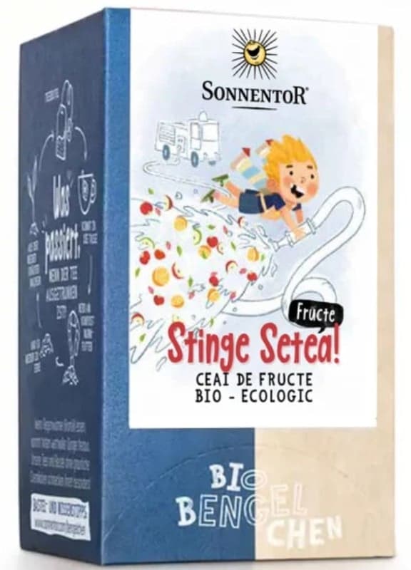 Sonnentor Ingerasii Strengari "Stinge Setea!" Ceai plic cu fructe, 18 plicuri