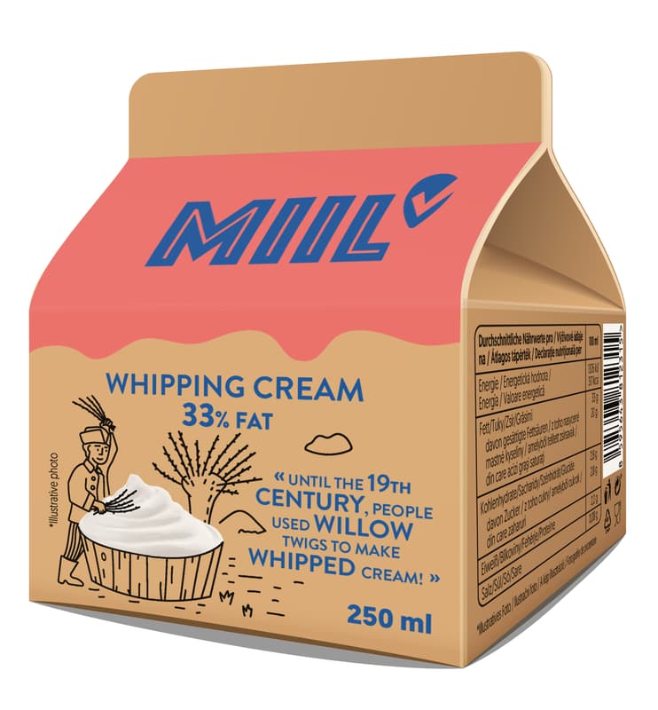 Millet Pasteurized Whipped Cream 33%.