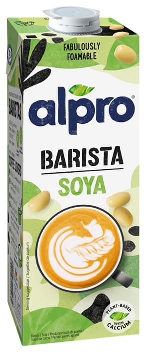 Alpro Barista Bautura vegetala din soia pentru cafea cu adaos de calciu și vitamine