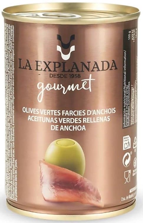 La Explanada Gourmet Masline verzi umplute cu ansoa