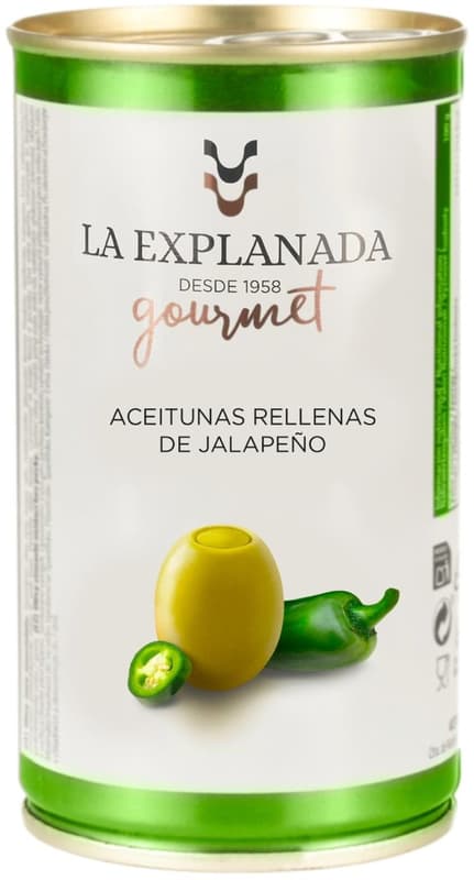 La Explanada Gourmet Masline verzi umplute cu Jalapeno