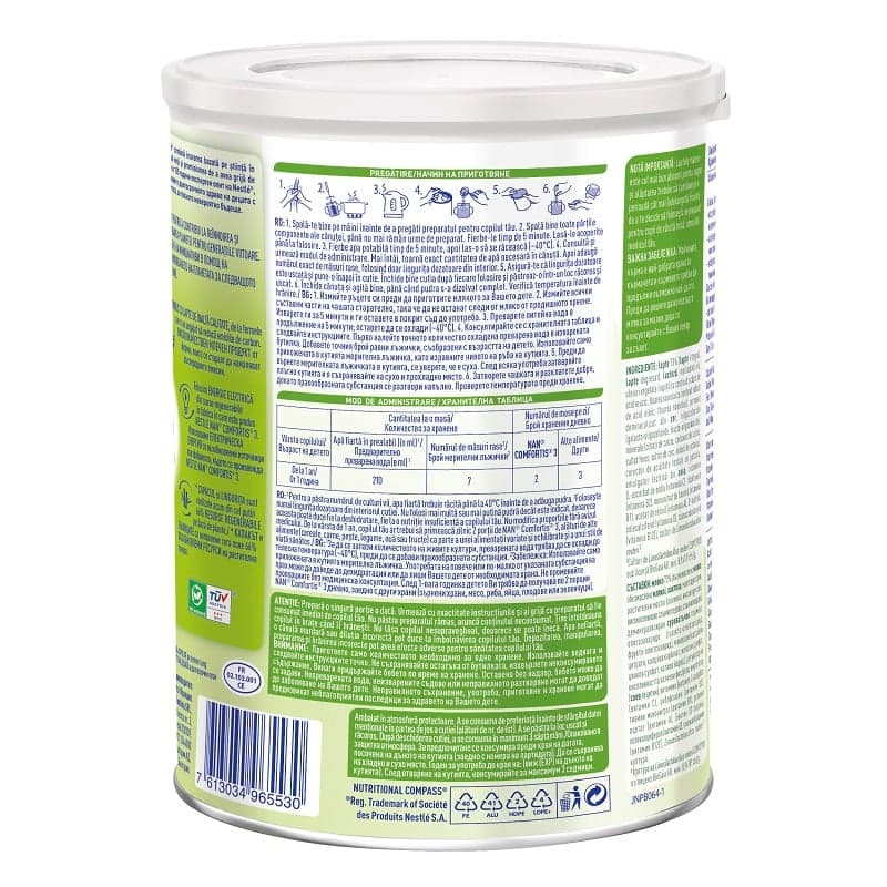 NESTLE MILK POWDER NAN 3 COMFORTIS 800G