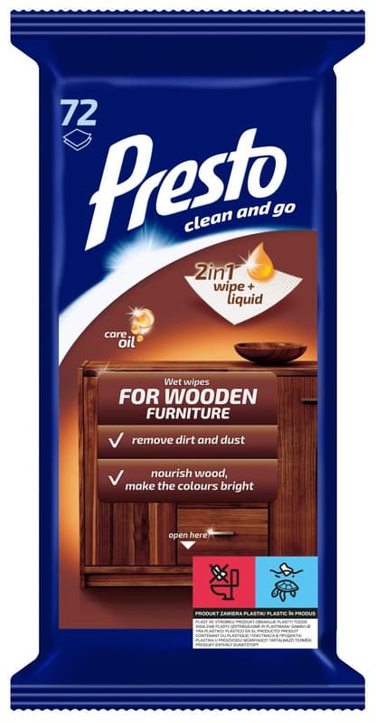 Presto Wet wipes for furniture