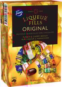 Fazer chocolate pralines filled with alcohol