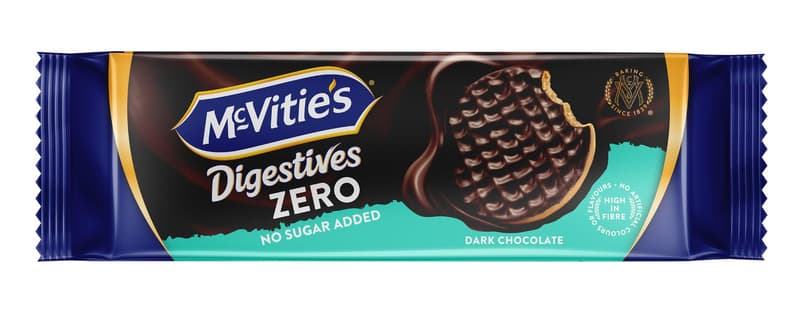 McVitie's Digestives Dark Choco Crispy cookies with chocolate, without sugar