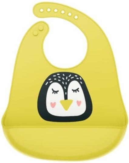 Coccorito Silicone bib with pocket, penguin